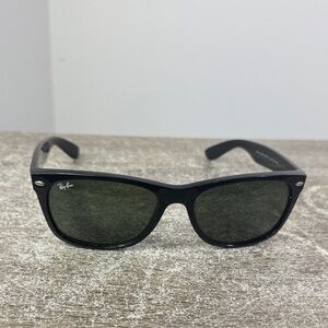 Ray ban new wayfarer black sunglasses men women rb 2132 made in Italy 58 18